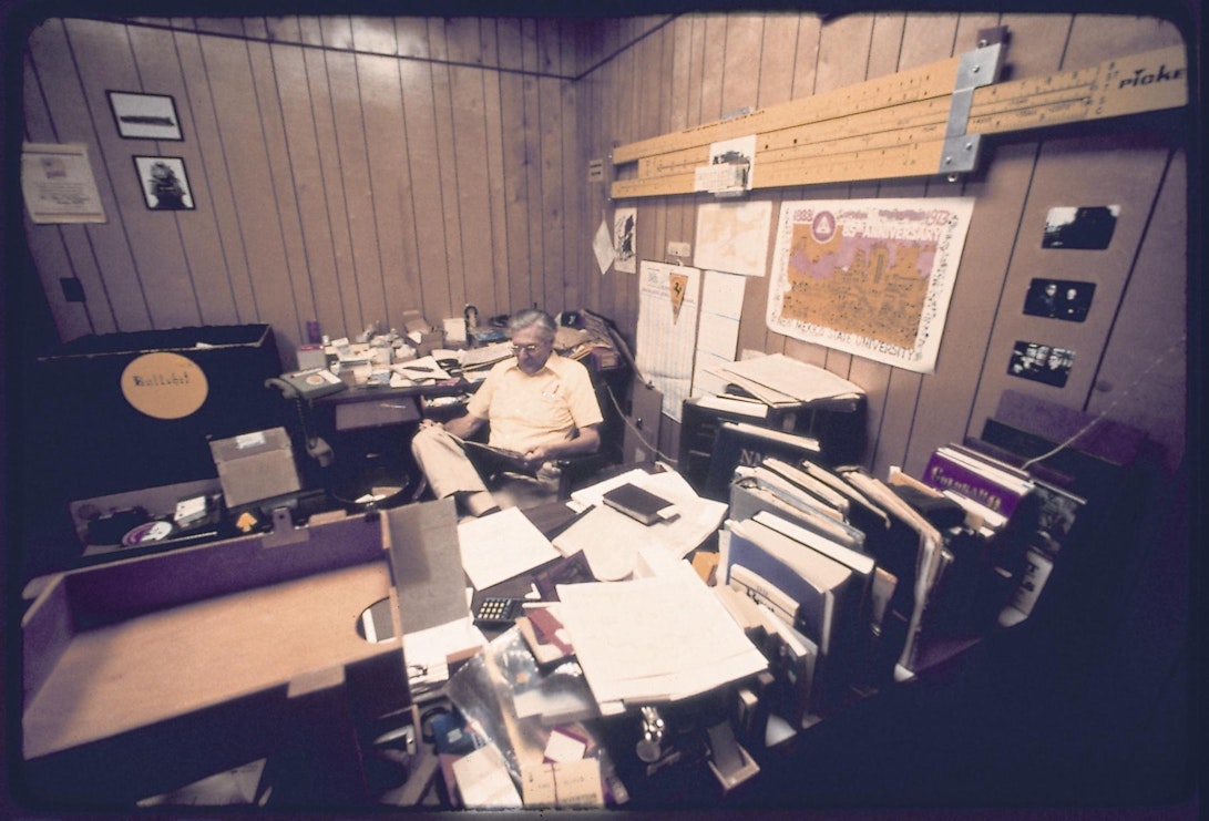 PWK in his office